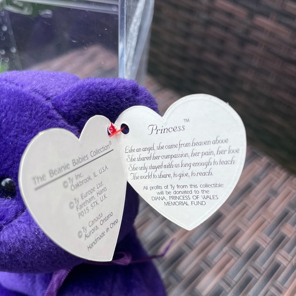 Rare 1997 Ty Princess Diana Beanie Baby P.E. Pellets NO Space TY 1997 - Picture 11 of 11